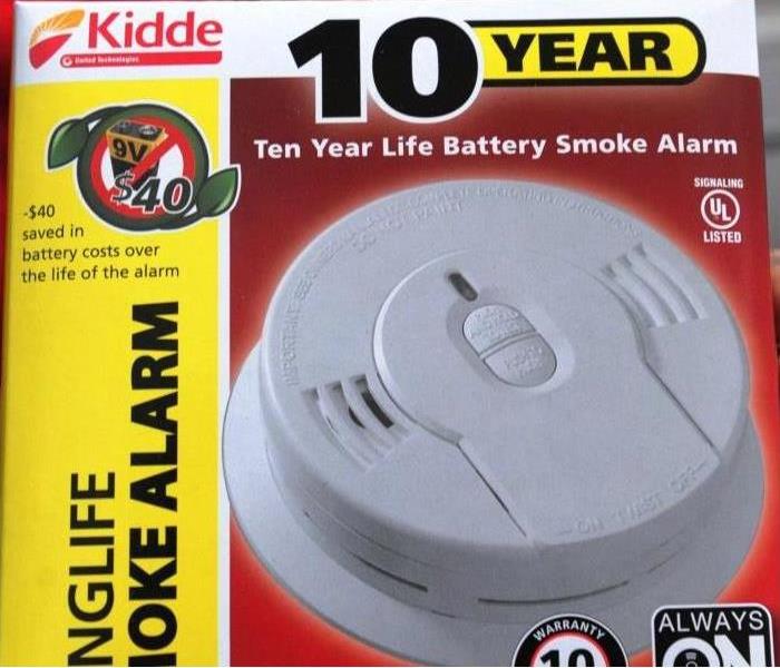 The Kidde smoke alarms installed by the American Red Cross has a ten-year life battery.